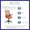 Flash Furniture Office Chair, Mesh, Orange HL-0016-1-BK-OR-GG - alternate 9